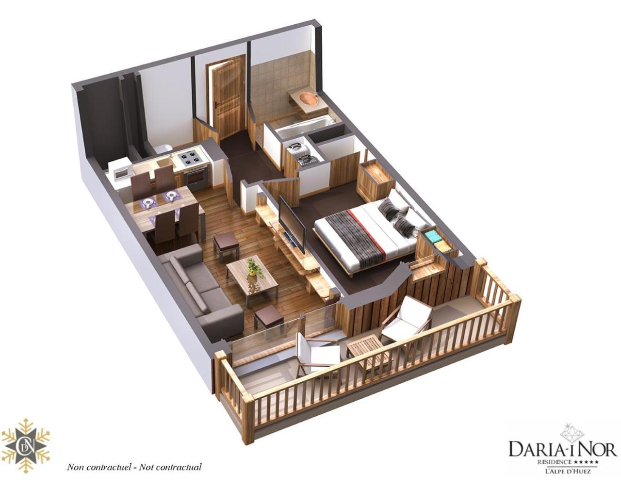Residence Daria-I Nor By Les Etincelles Alpe d'Huez 외부 사진